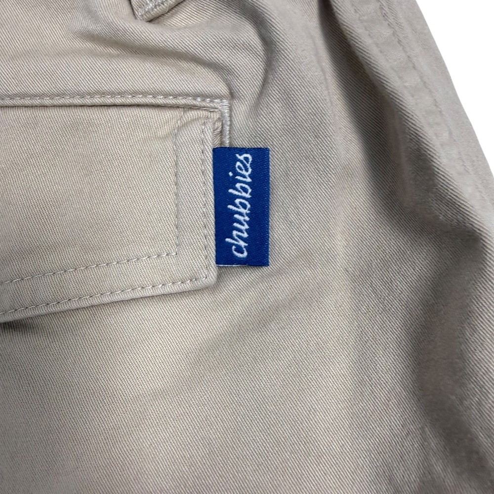 Chubbies Originals Mens Khaki Tan 7 Inch Inseam Stretch Twill Shorts Size Medium - Picture 5 of 8